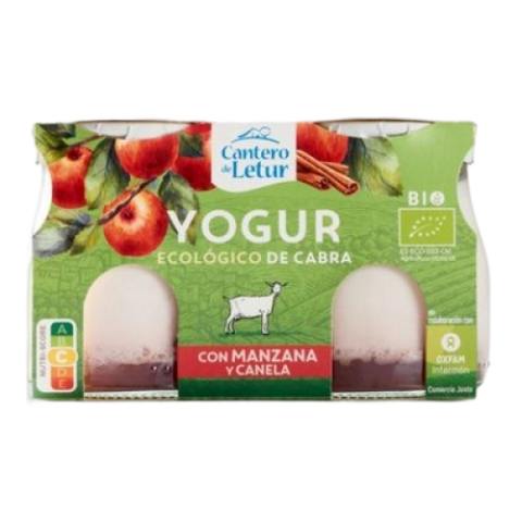 YOGUR CABRA MANZANA CANELA 2 X 125G