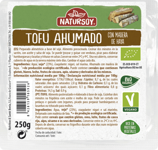 TOFU FRESCO AHUMADO 250GR