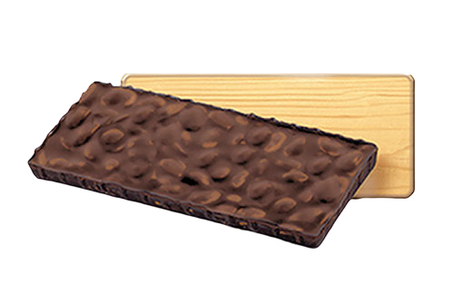 TURRÓN DE CHOCOLATE NEGRO 70% Y ALM